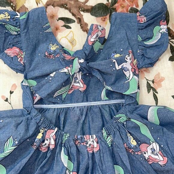 Disney lil mermaid denim dress 2t - Picture 4 of 4
